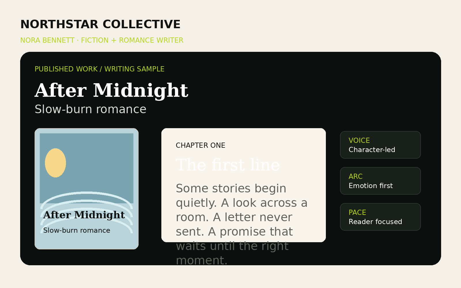 After Midnight — portfolio project visual